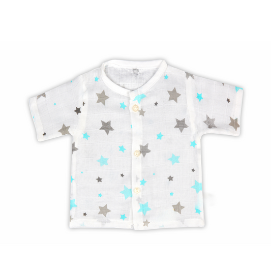 Blue Star Jabla Half Sleeves Muslin