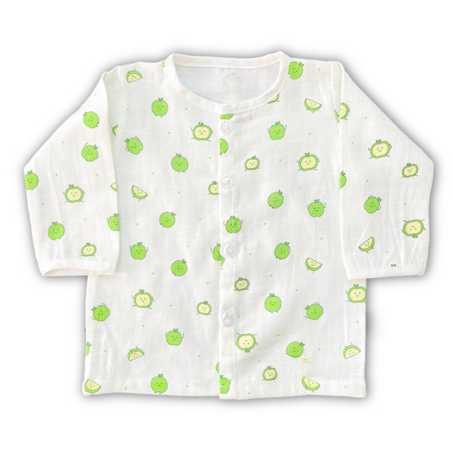 Green Apple Pyjama Set Muslin